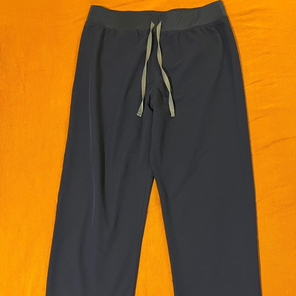 Figs Women’s High Waisted Livingston Scrub Pants Size XL Navy Blue